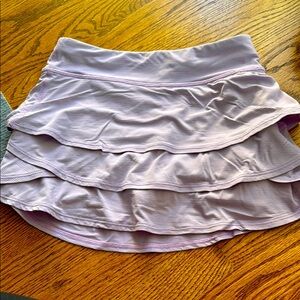 Athleta girl Lavender Ruffled Skirt